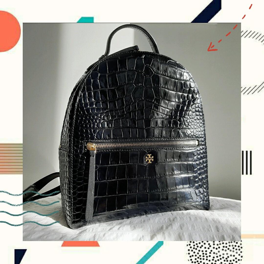 Tory burch croc store backpack