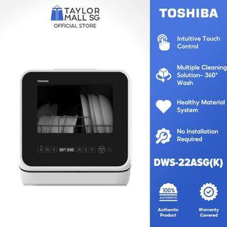 Toshiba Mini 5L Portable Tabletop Dishwasher | DWS-22ASG (K) | 東芝 洗碗機