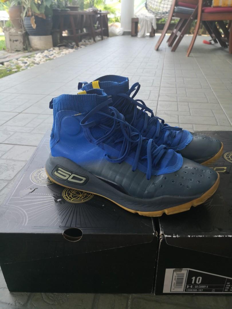 Curry 4 blue and hotsell gold