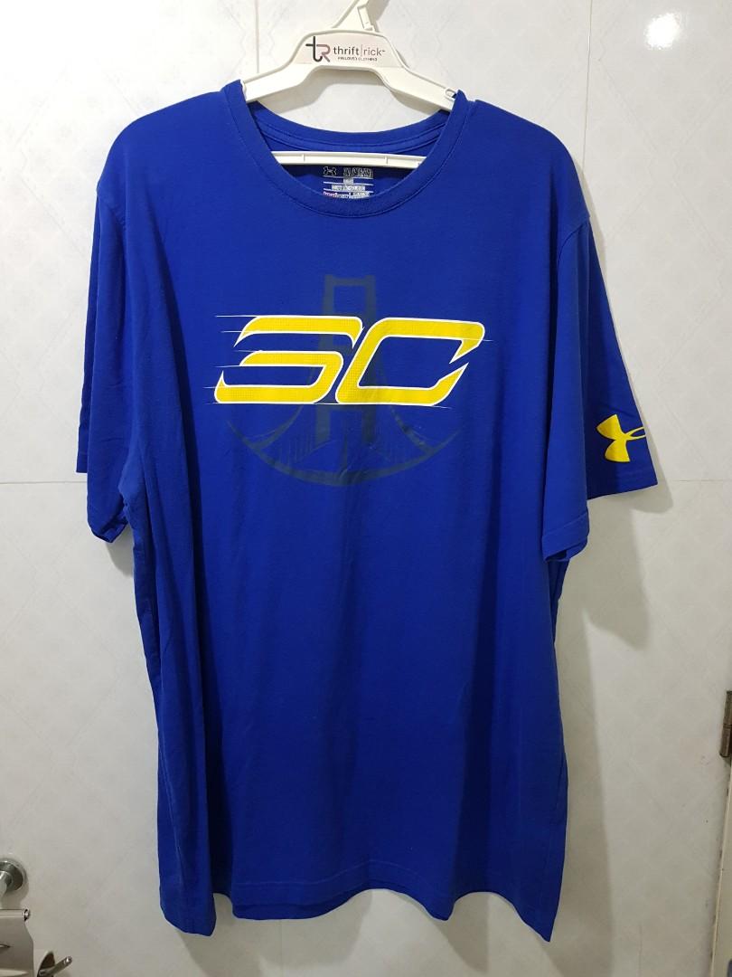 UNDER ARMOUR HEAT GEAR STEPHEN CURRY 30 ROYAL BLUE T SHIRT
