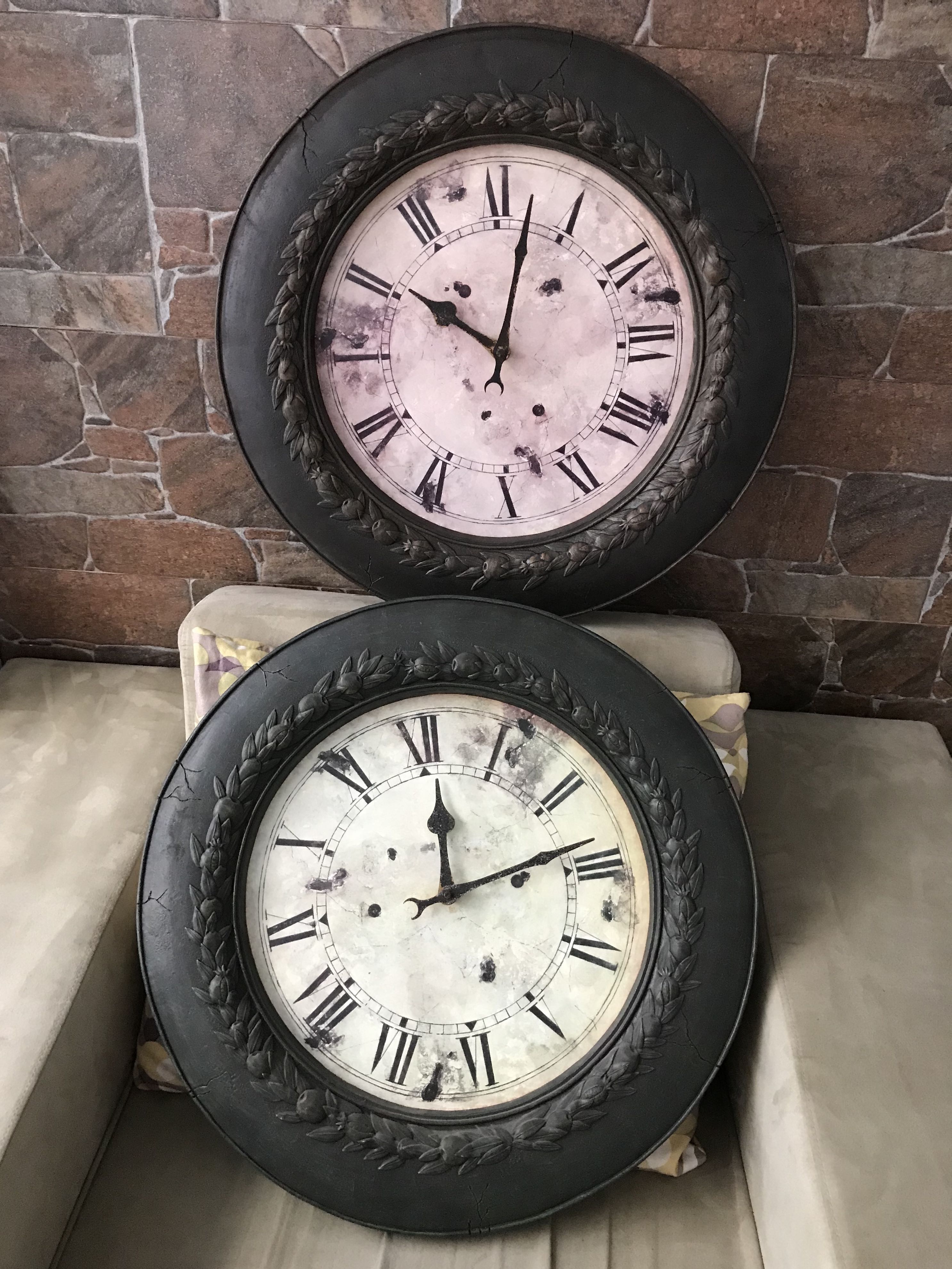 Vintage Design Clock, Furniture & Home Living, Home Decor, Clocks on