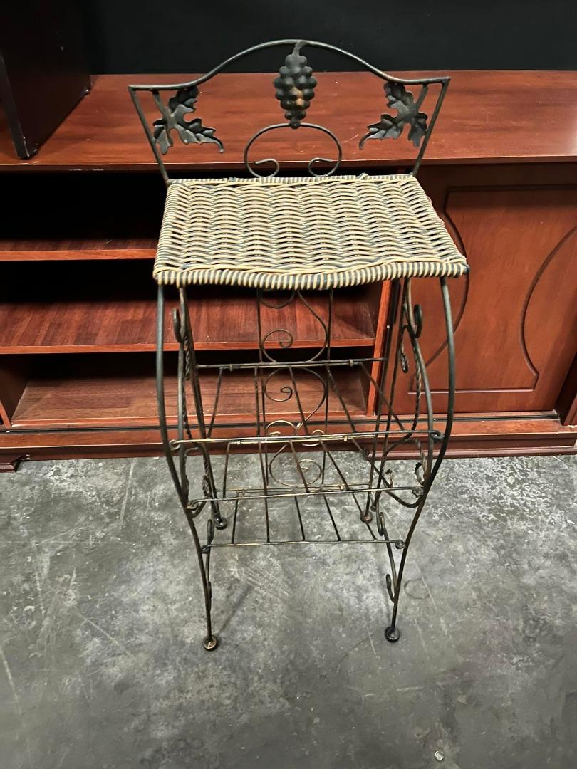 Vintage Display Stand Table Rack Wrought Iron, Furniture & Home Living