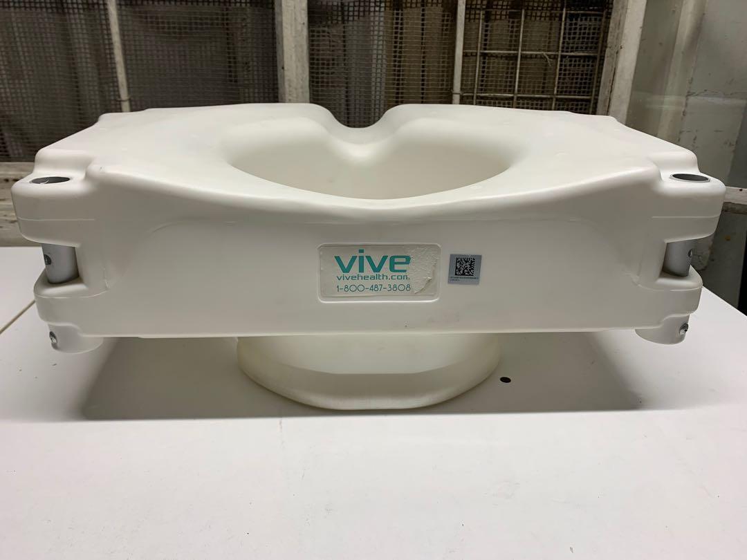 Vive Toilet Seat Riser 4" High no handles, Health & Nutrition