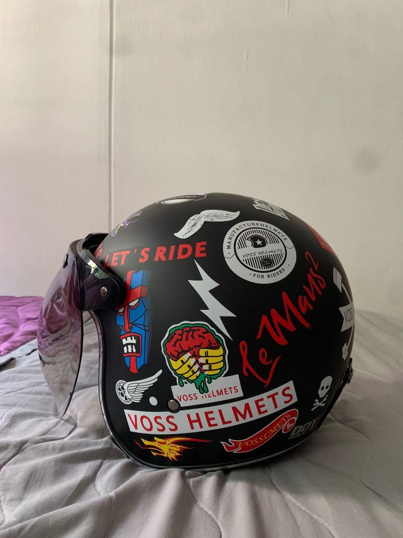 Voss Motorcycle Helmet YAMAHA HONDA SUZUKI APRILLIA VESPA SCOOTER