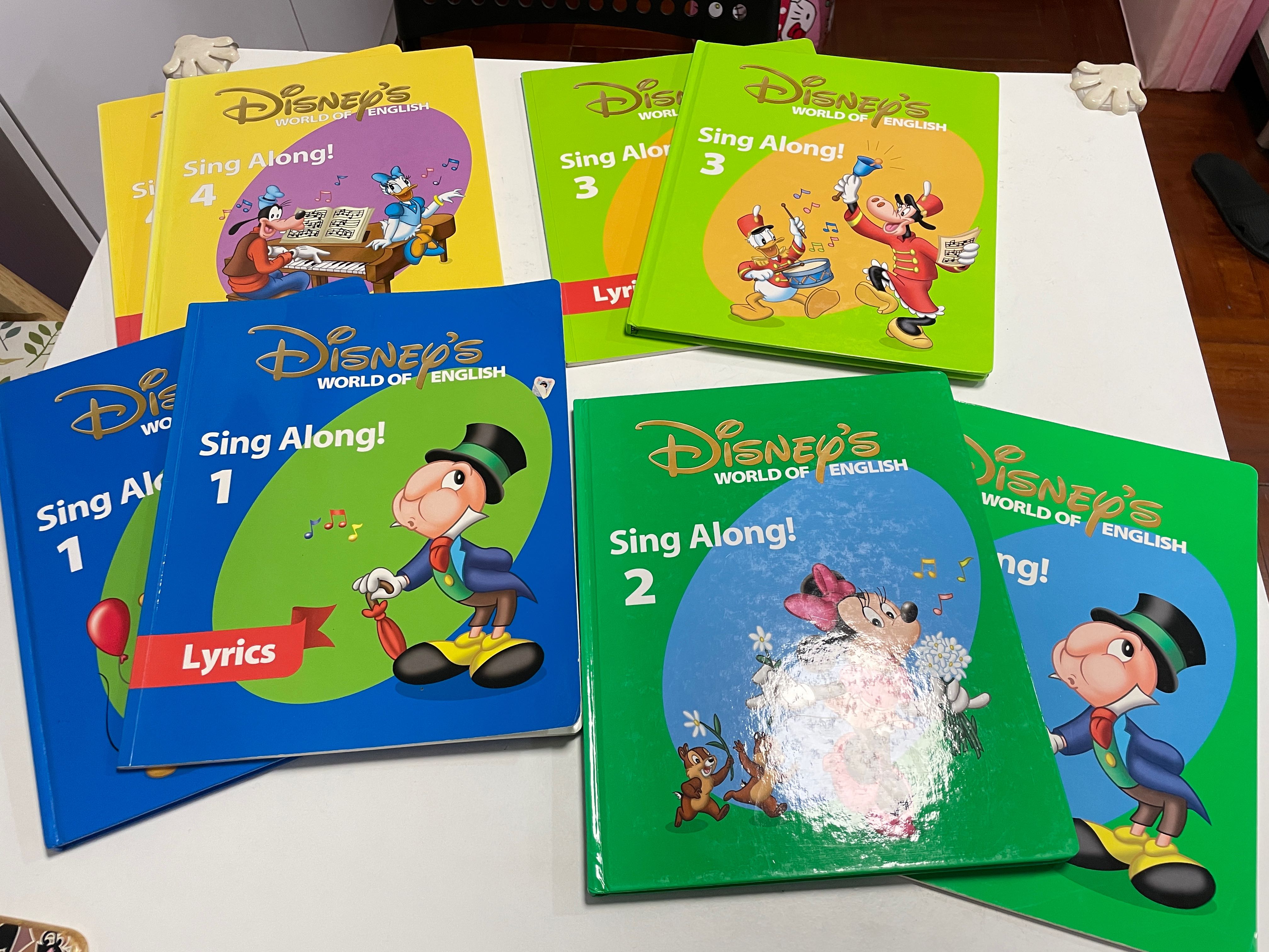World Disney - Sing Along 1-4, 興趣及遊戲, 書本& 文具, 小說& 故事 