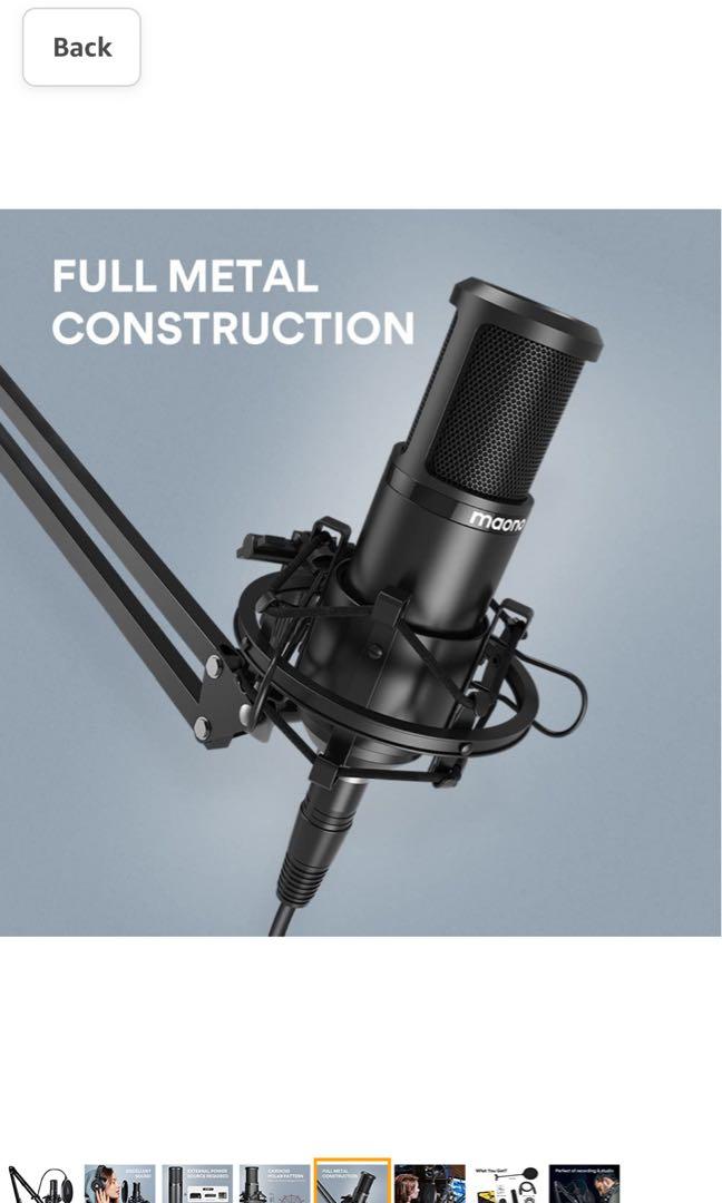 XLR Condenser Microphone Kit, MAONO Professional Cardioid Studio