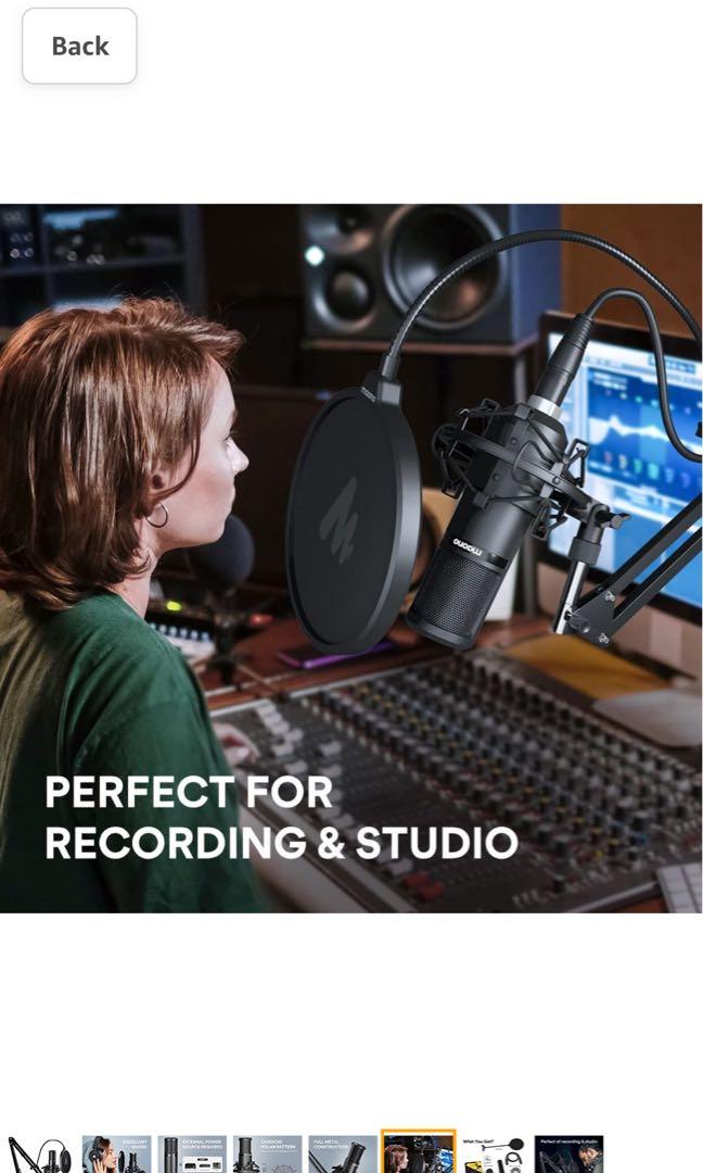 XLR Condenser Microphone Kit, MAONO Professional Cardioid Studio