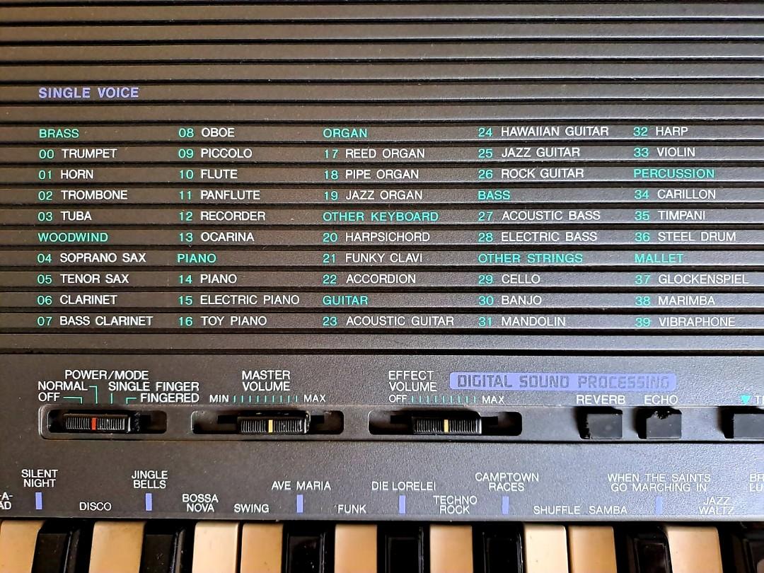 Yamaha PSR 19 keyboard piano, Hobbies & Toys, Music & Media, Musical