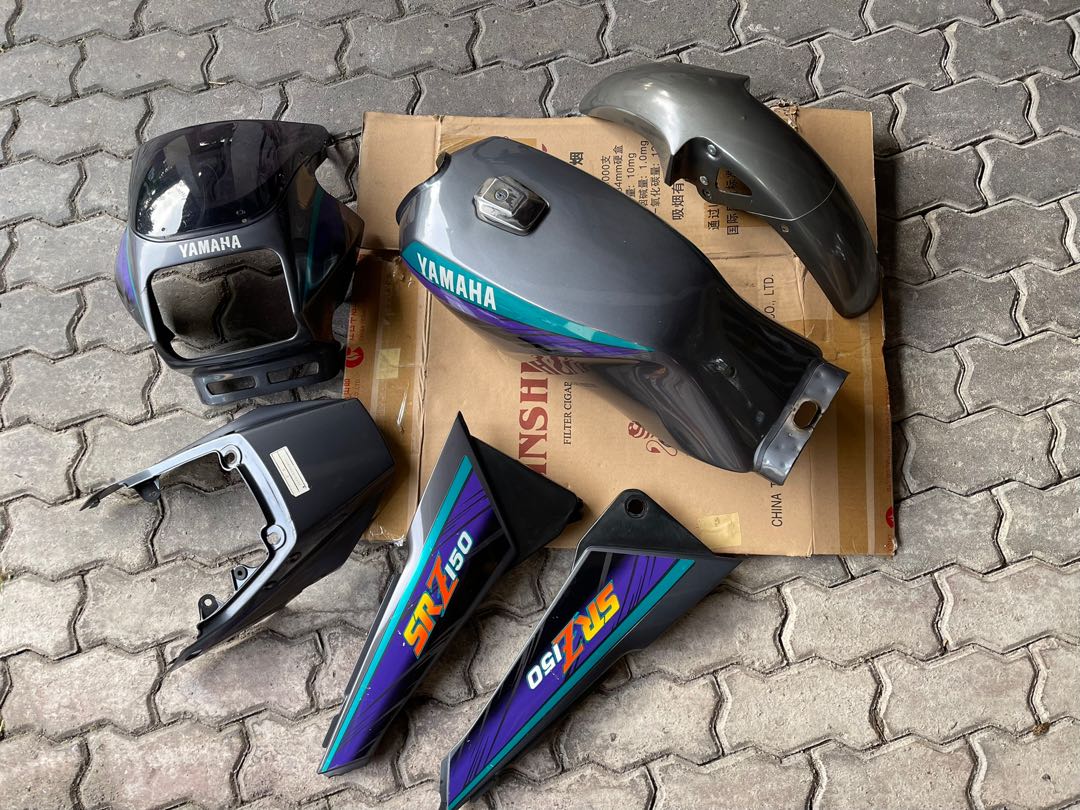 Yamaha RXZ coverset SRZ RXZ Grey Pasir, Motorbikes on Carousell