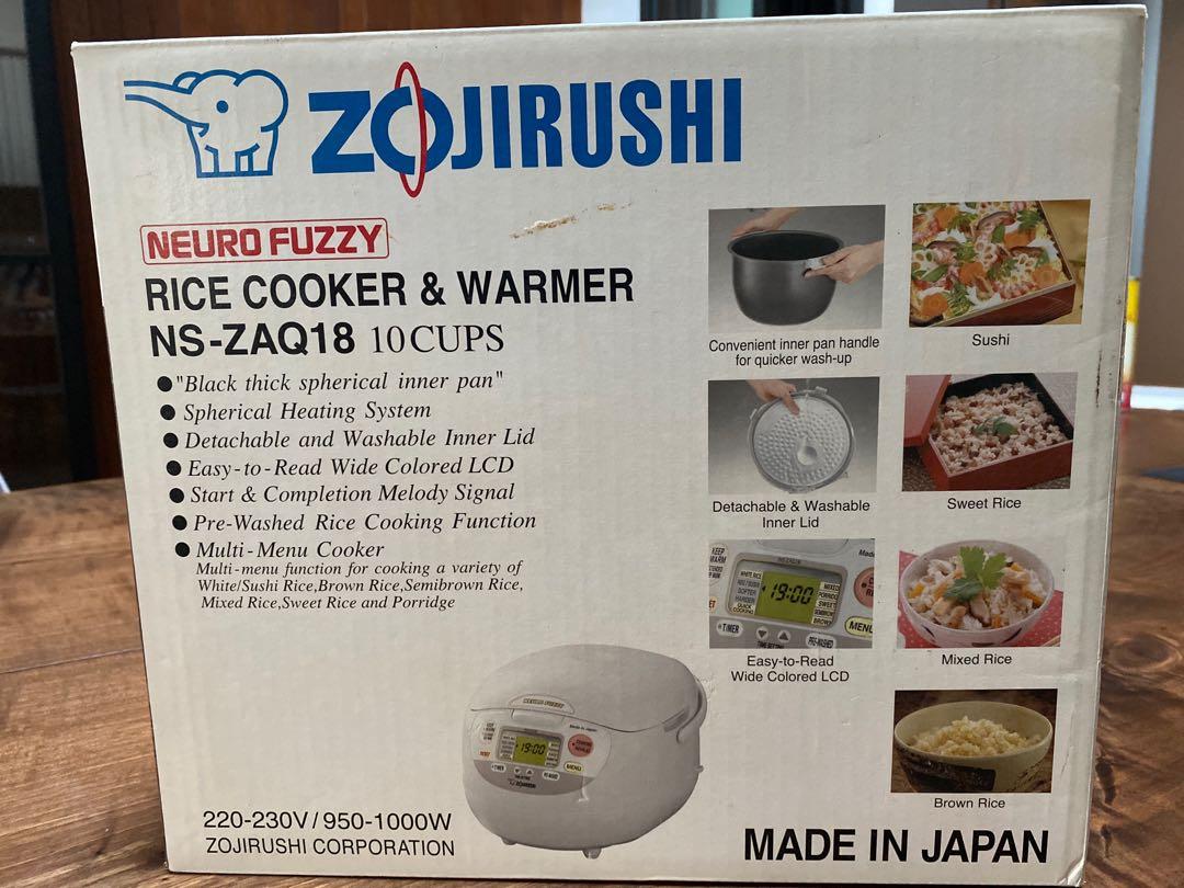 zojirushi rice cooker 10 cup made in japan