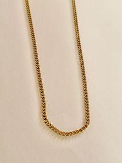 18 karat 24 inches curb chain necklace