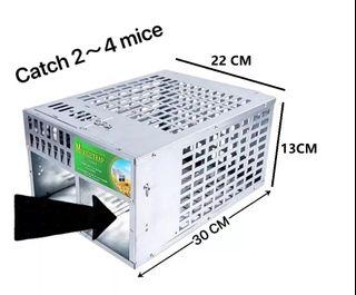 2 Door Mouse Trap Cage PLUG N PLAY no need for setup High Quality Double-door (30x22x15cm)