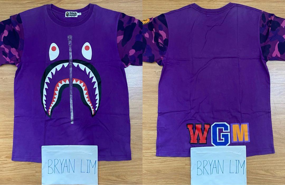 Bape Shark Tee Shirt WGM by A Bathing Ape Tshirt Men s