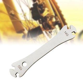 🆕 Stainless Steel Bicycle Spoke Wrench Correction Rim Repair Tool