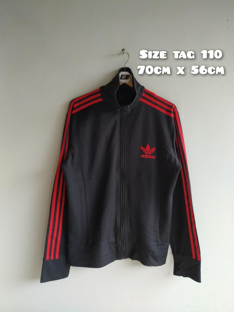 Adidas europa black discount and red track top