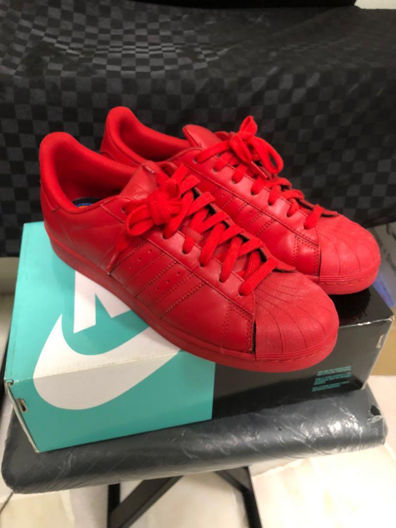 Adidas pharrell deals williams red