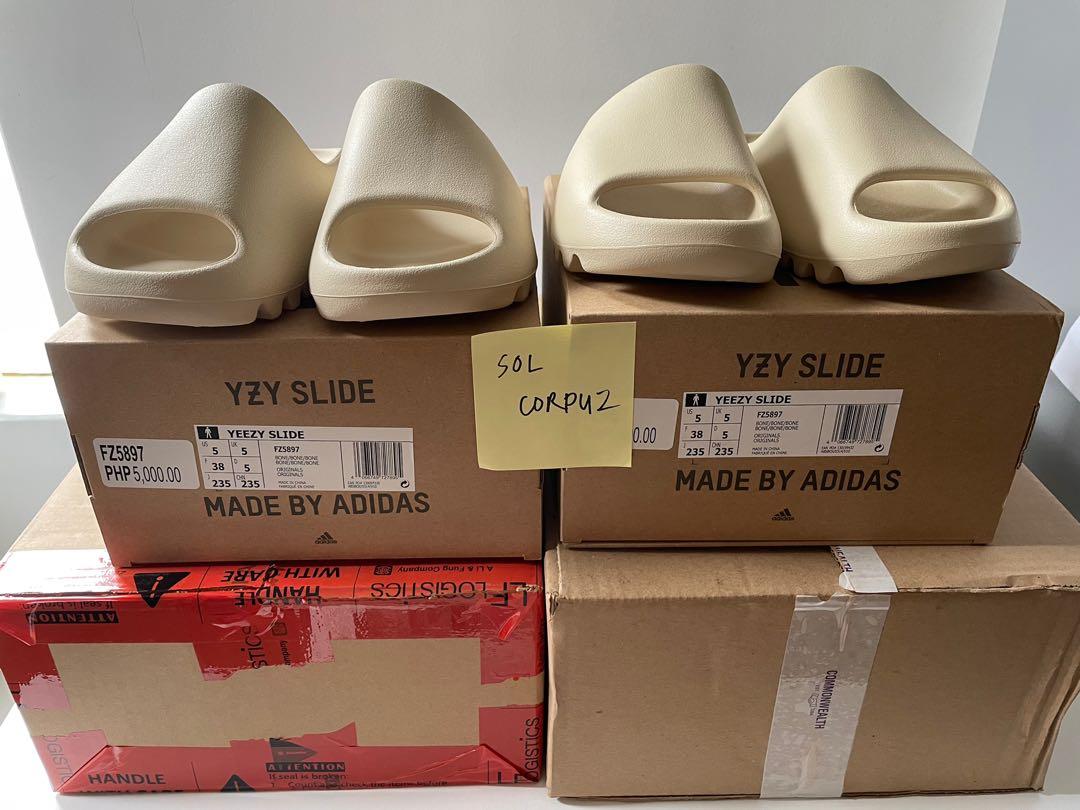 Adidas Yeezy Slide Bone Size 5US Men s Fashion Footwear