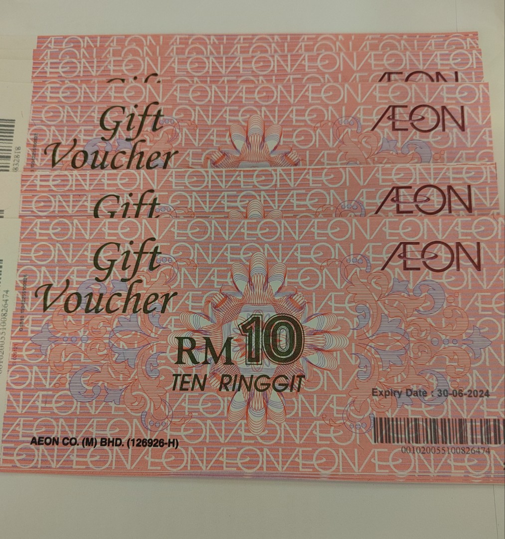 Aeon voucher RM250, Tickets & Vouchers, Vouchers on Carousell