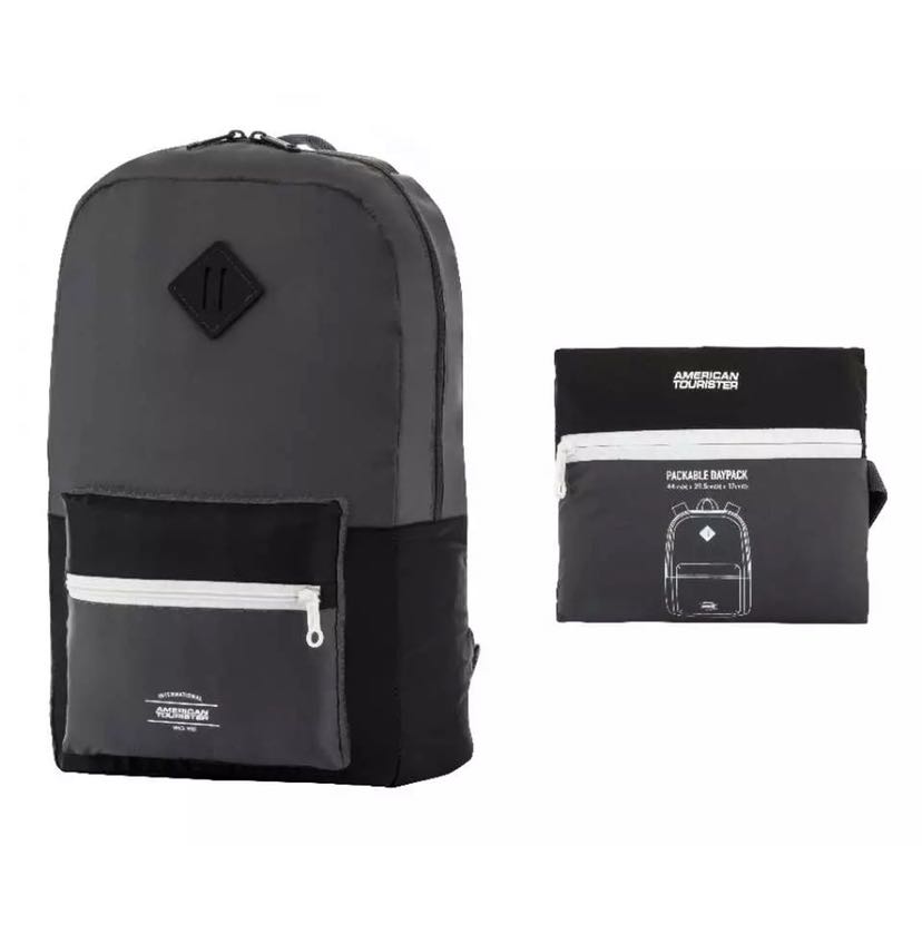 American Tourister Packable Backpack 可摺式背囊, 男裝, 袋, 背包 Carousell