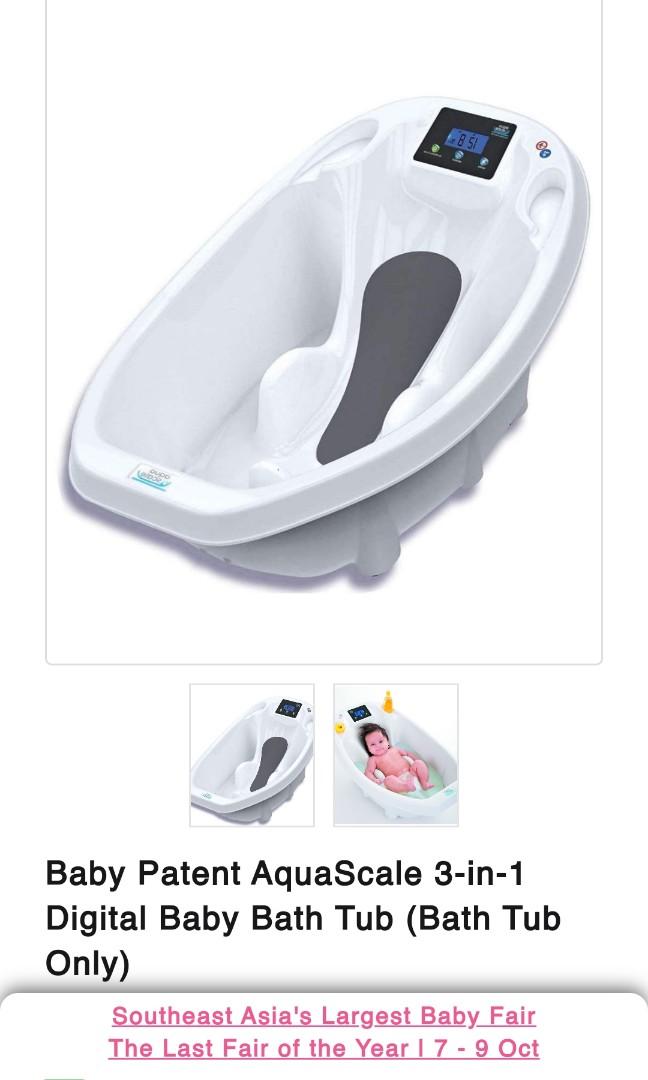 Aqua Scale Baby Bath Tub, Babies & Kids, Bathing & Changing, Bathtub