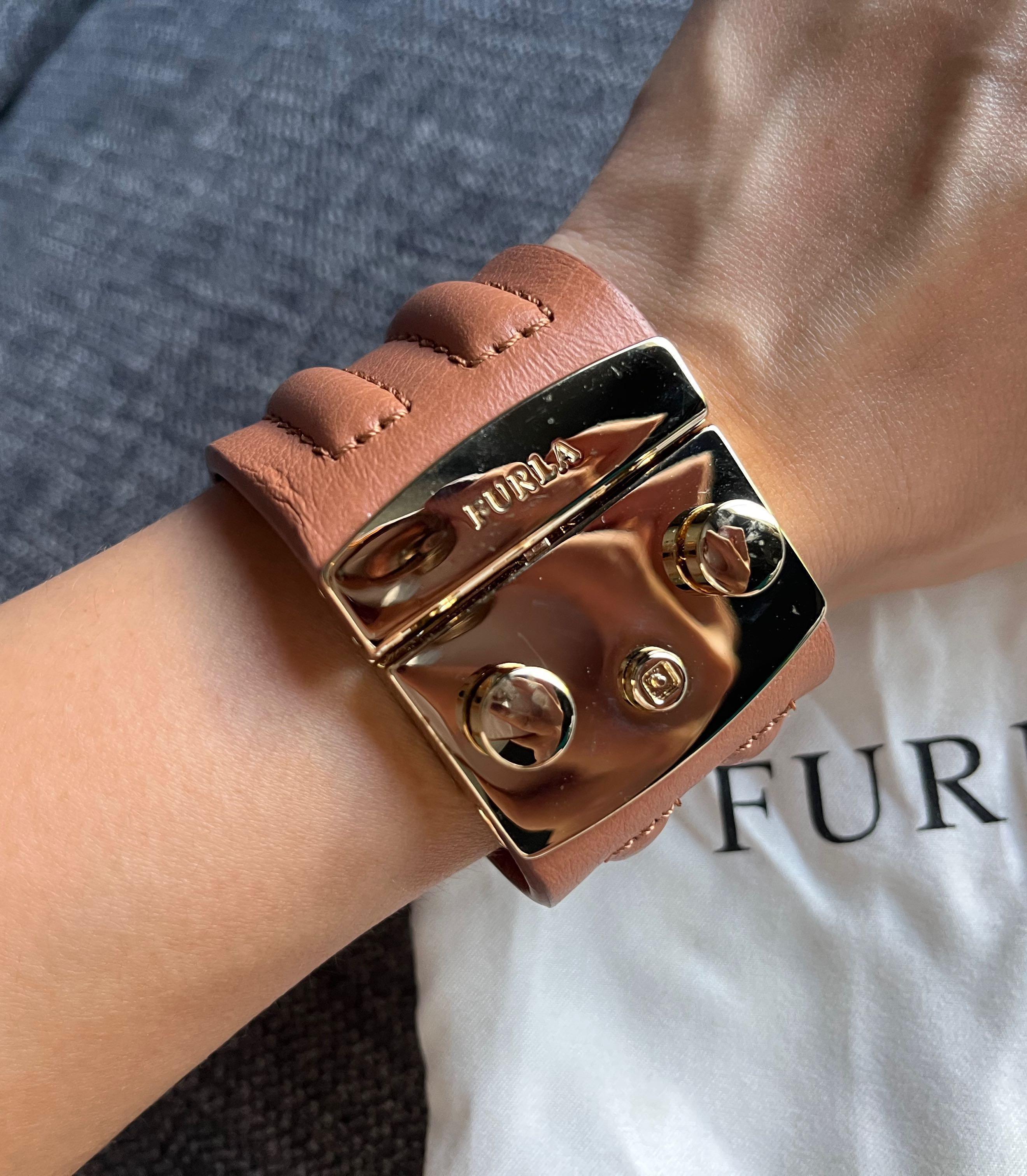 Furla online leather bracelet