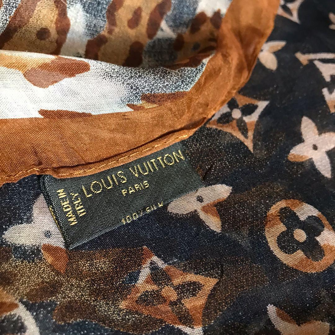 Authentic Louis Vuitton Scarf Silk, Luxury, Accessories on Carousell