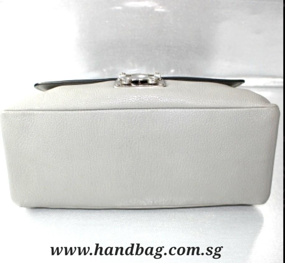 Authentic Miu Miu Grey Calf Shoulder Bag, Women's Fashion, Bags