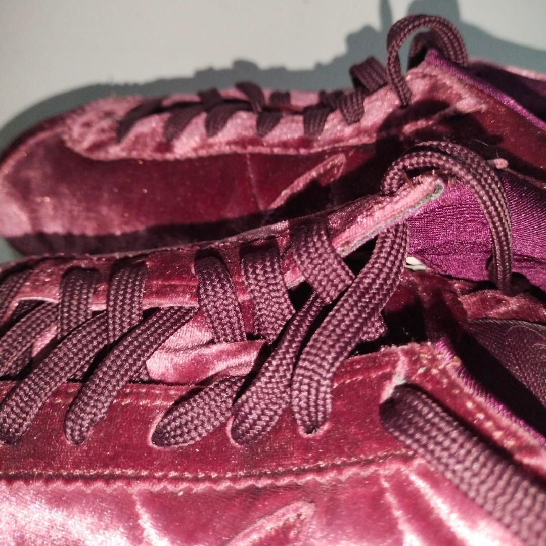 Nike cortez sale velvet burgundy