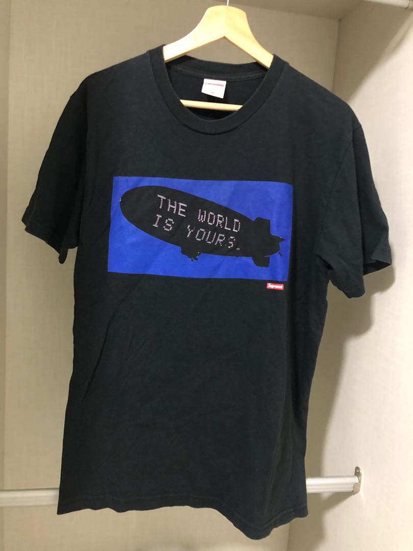 Authentic Supreme Scarface Blimp Tee Black Men s Fashion Tops