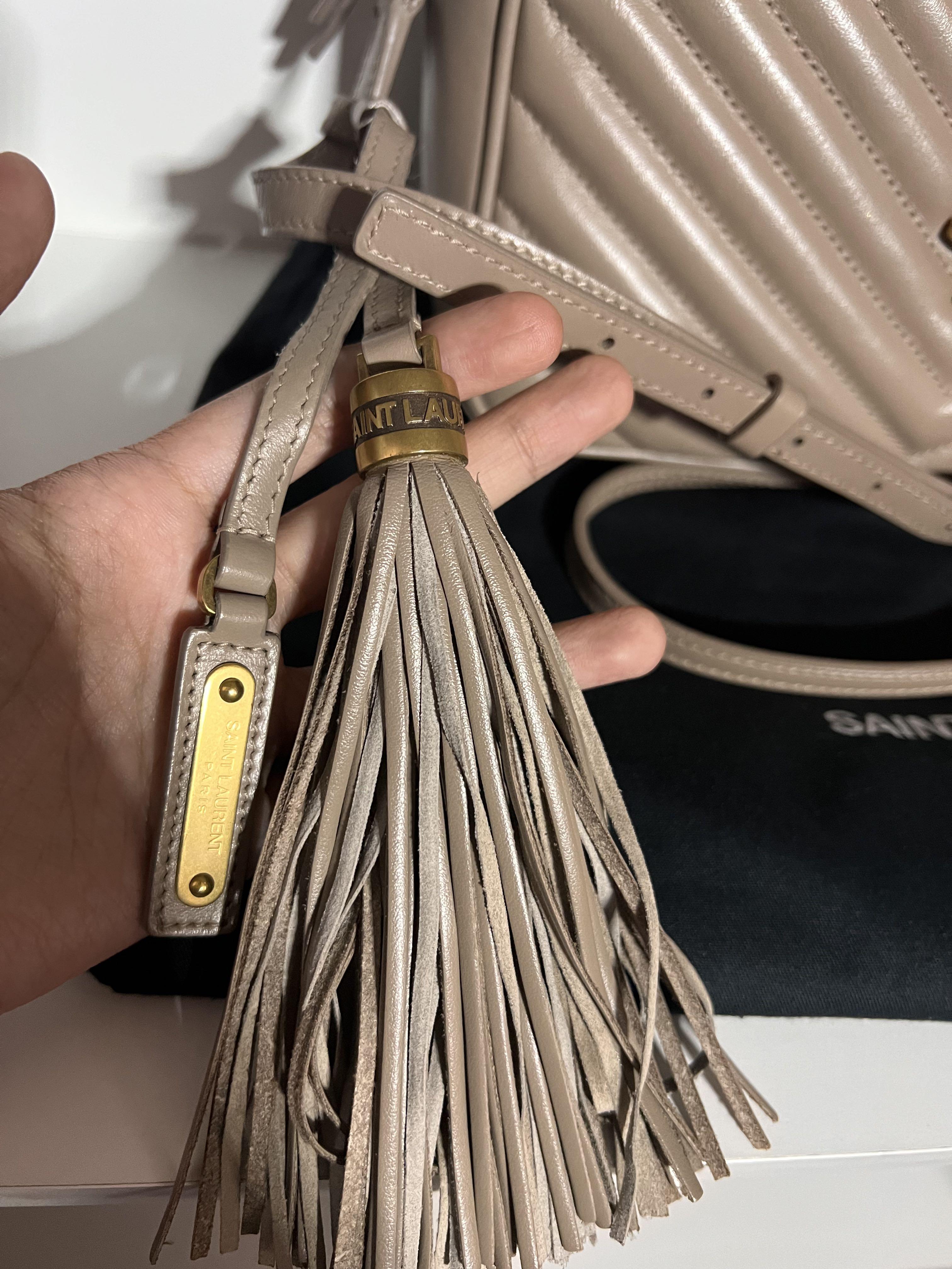 Saint Laurent YSL Lou Camera Bag Beige Ghw, Luxury, Bags & Wallets on  Carousell