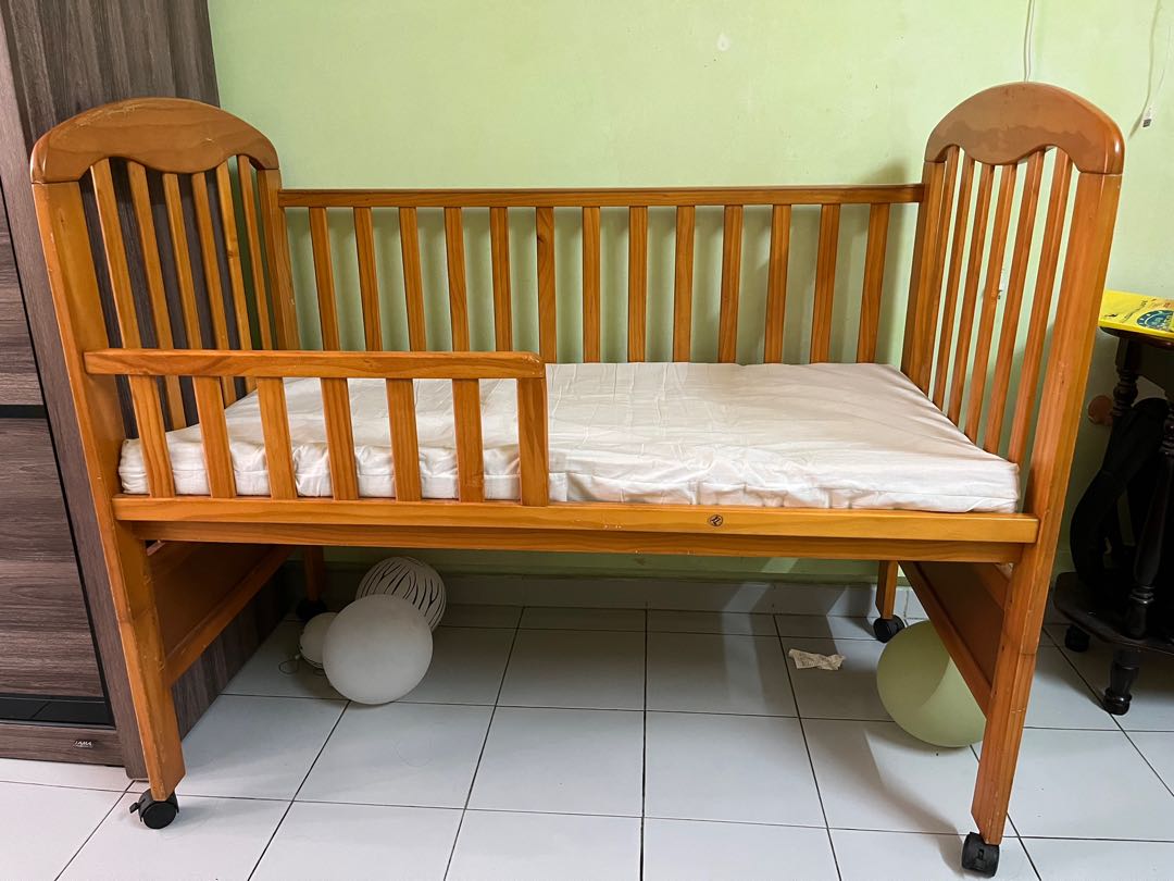 Baby cot with bed lightly used Babies Kids Baby Nursery Kids