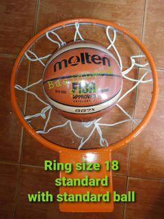 Basketball ring size 18 standard
