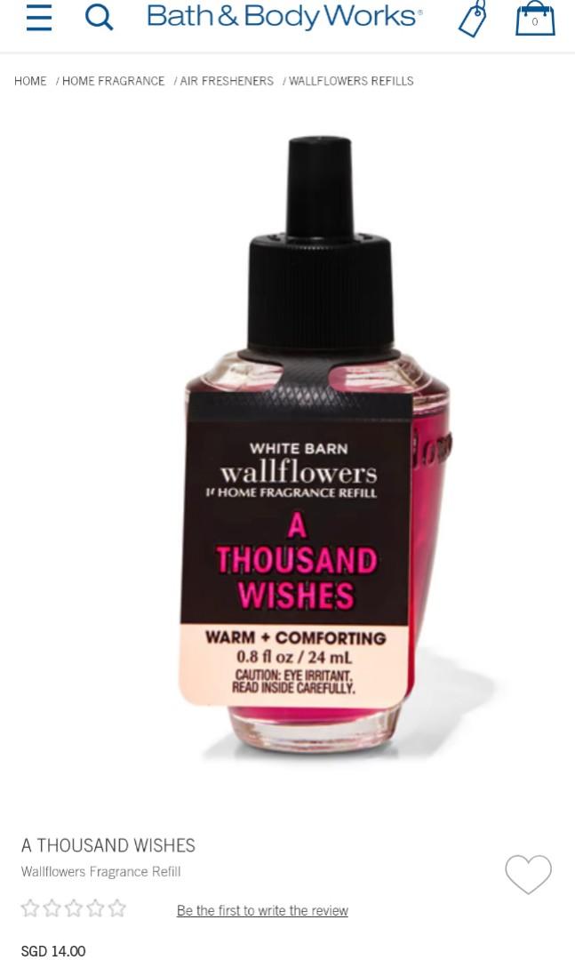 Bath & Body Works Wallflower Plug + 2x Fragrance Refills, Beauty