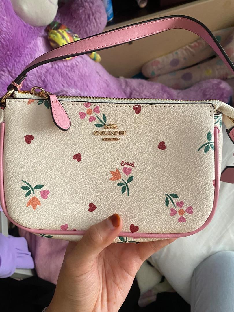 Coach, Bags, Coach Nolita 9 With Heart Petal Print In White