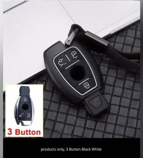 BMW 3 Buttons Key Fob Cover in Black Nappa – Solitaire Official