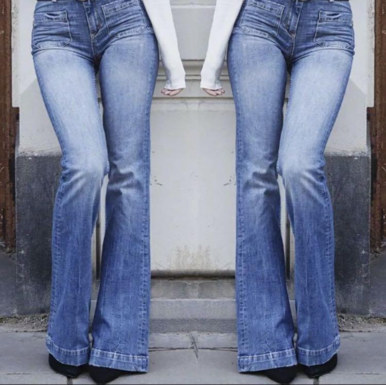 Boot cut flare jeans (baggy), Women's Fashion, Bottoms, Jeans