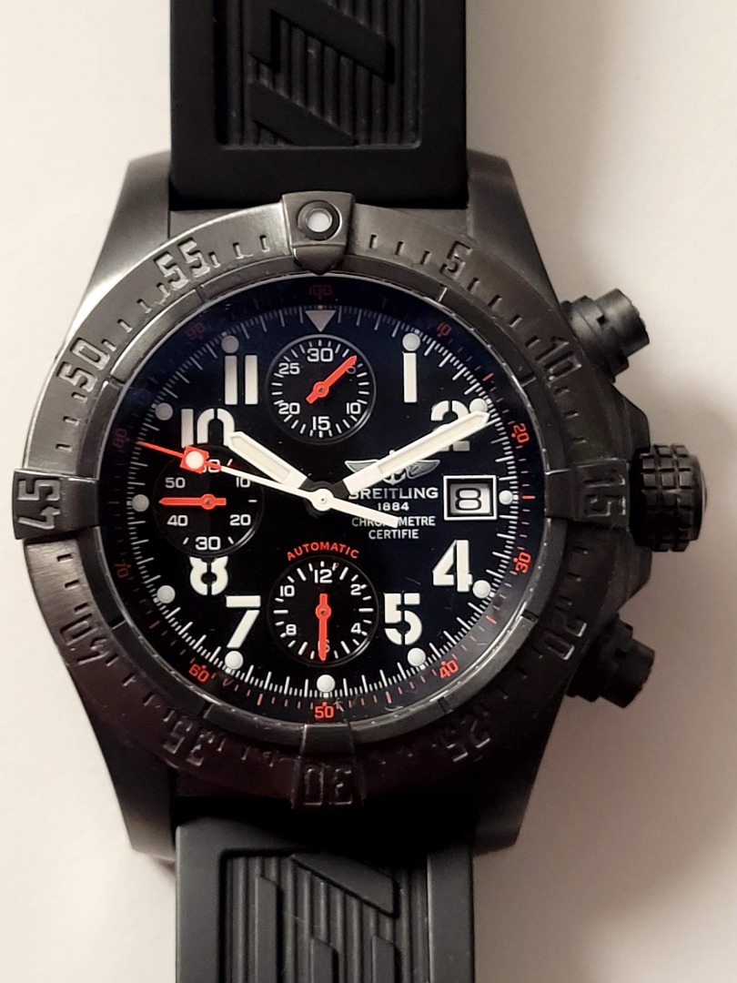 Breitling skyland avenger sales chrono black steel v2