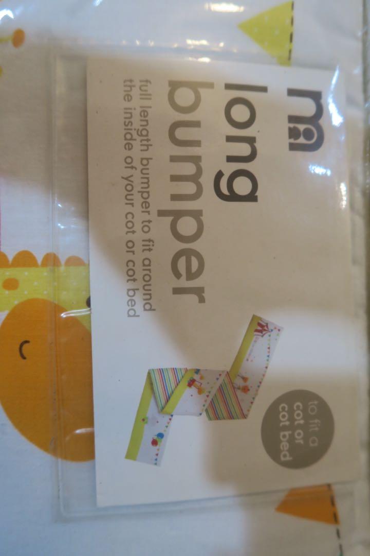 ( New ) cot crib Bumper mothercare / long bumper / bumper bed
