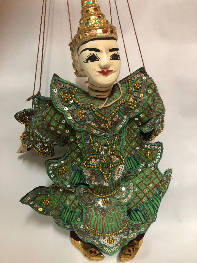 THAI* STRING MARIONETTE stunning handcrafted vintage traditional Gilt Thai string  puppet, Hobbies & Toys, Collectibles & Memorabilia, Vintage Collectibles on  Carousell