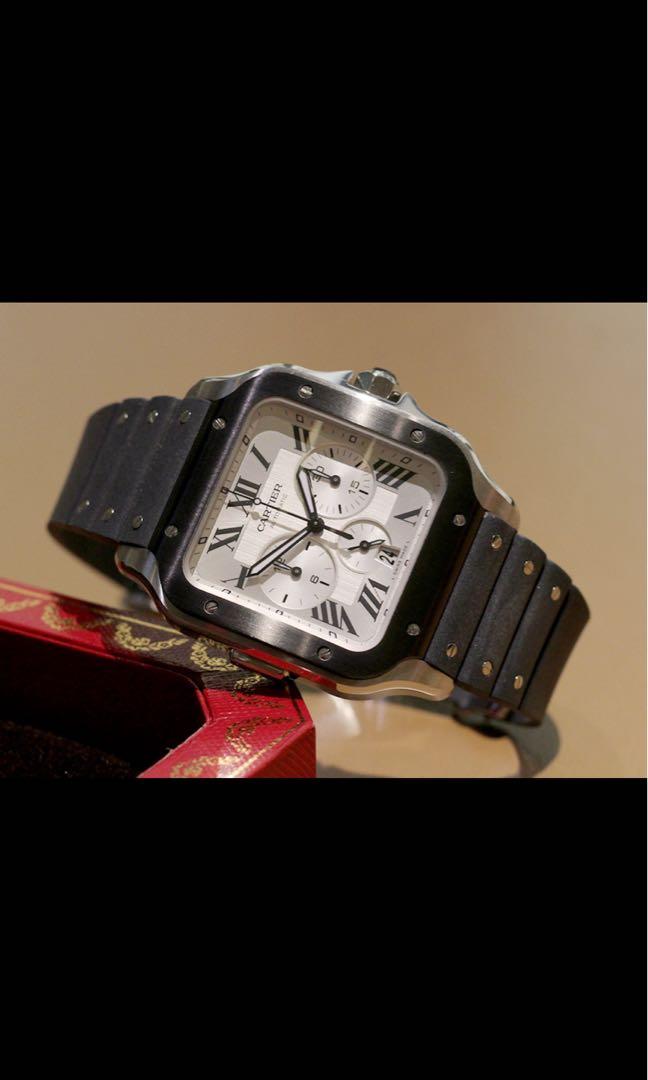 Cartier Santos de Cartier Chronograph Luxury Watches on Carousell