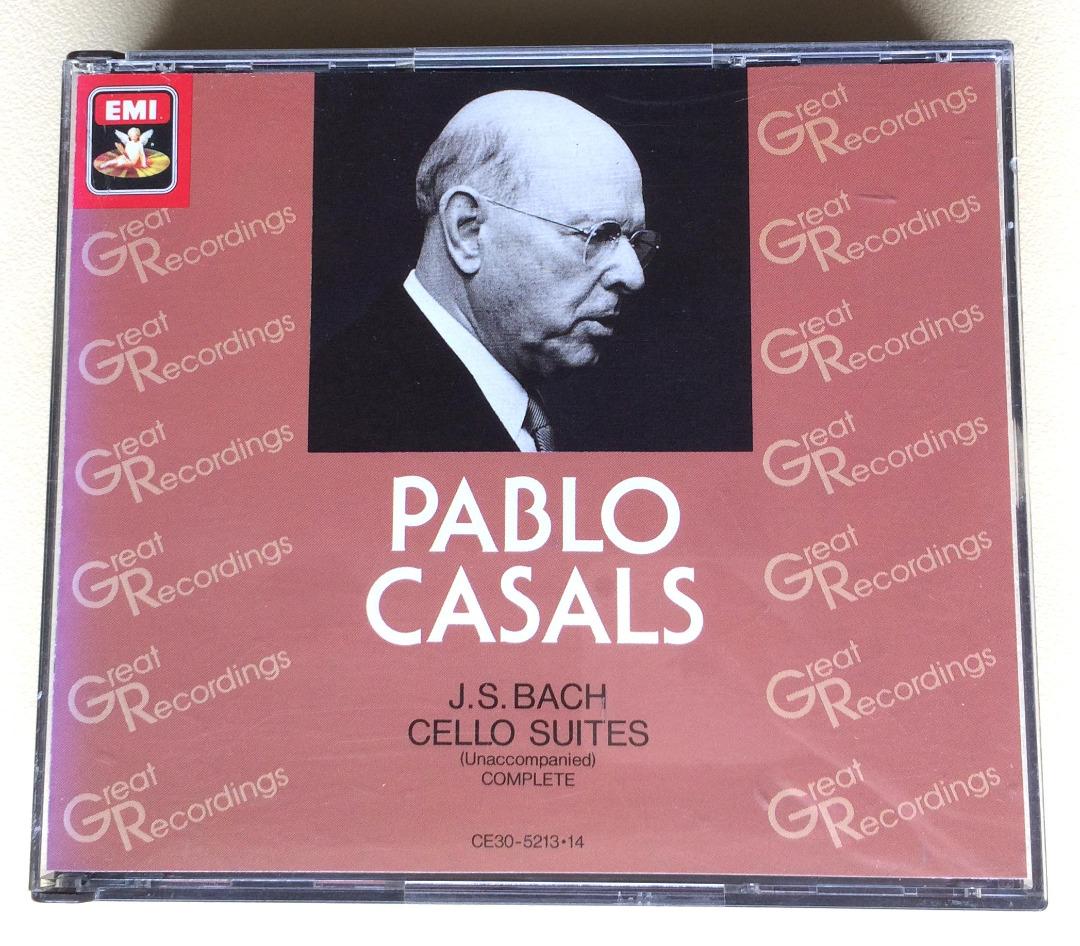 Casals - Bach Cello Suites (2-CD) - 日本本土版舊版CD, 興趣及遊戲