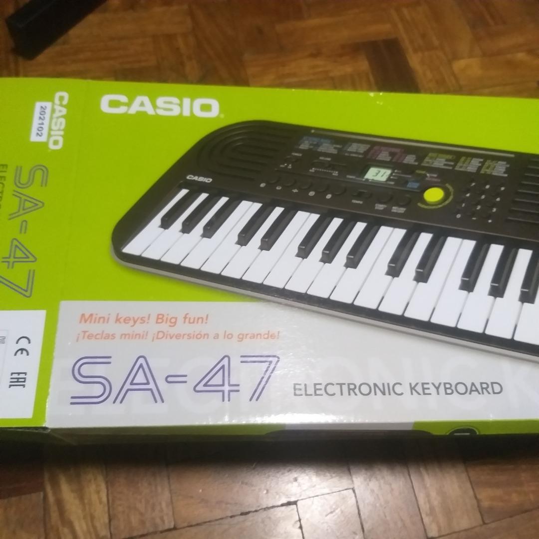 Casio SA-47 Electronic Portable Piano Keyboard, Hobbies & Toys, Music ...