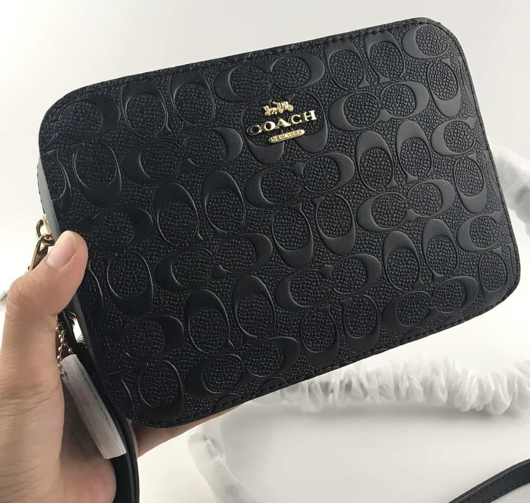 Coach embossed camera best sale bag