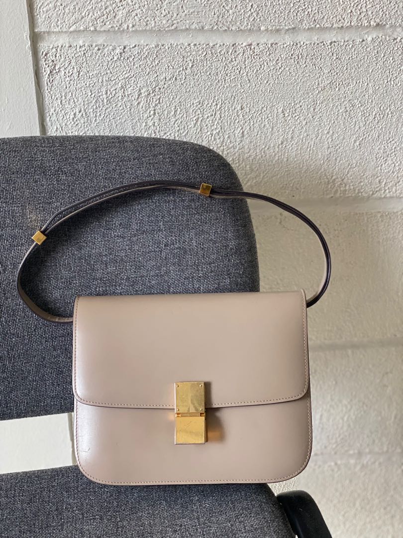 Celine box bag taupe hot sale