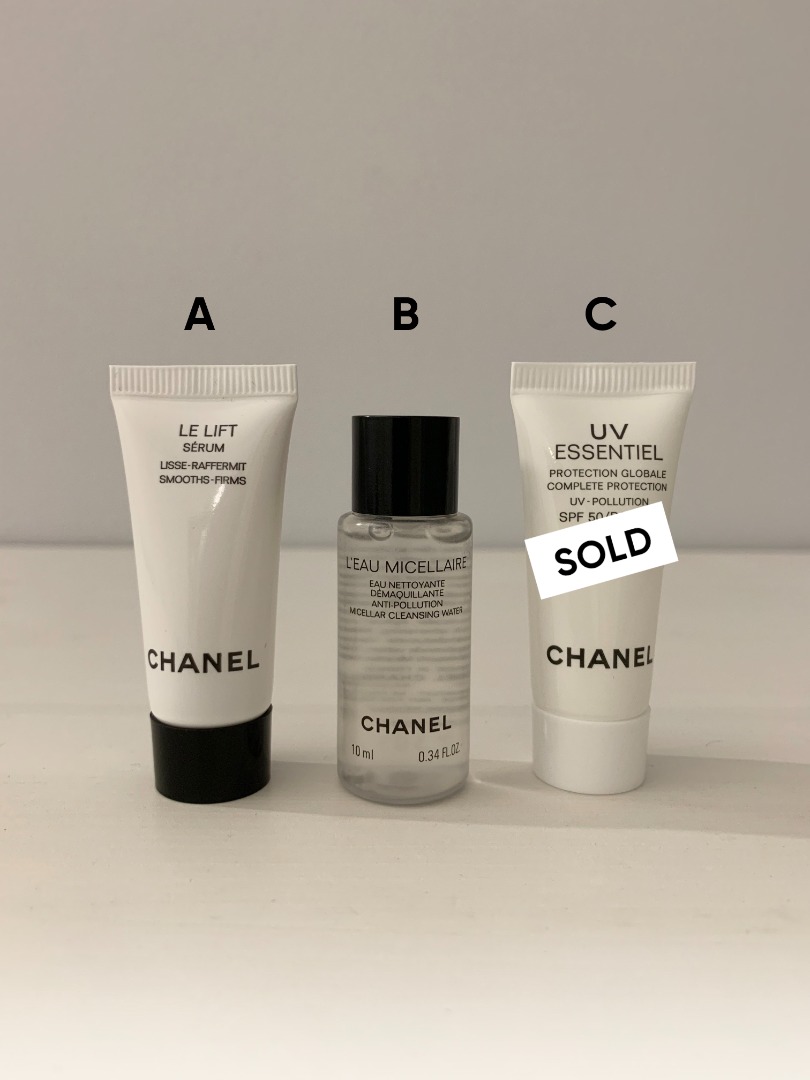Lot of Chanel L'eau Micellaire Anti-Pollution Cleansing Water Travel Size  0.34 fl.oz.