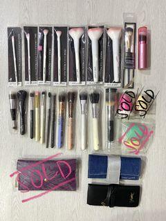 Clearance: makeup brushes, brush sets and makeup pouch/bag