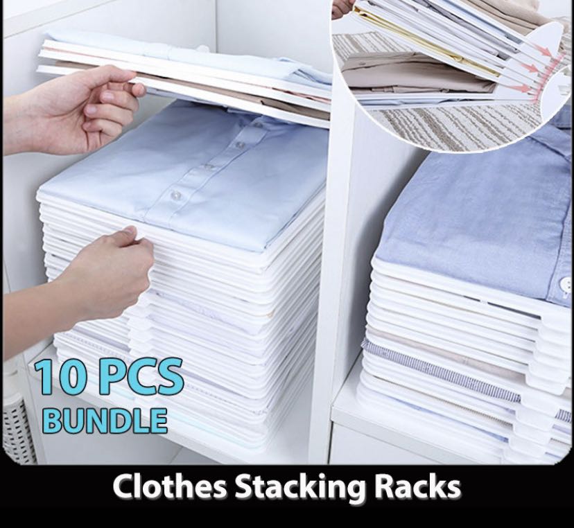 Clothes stacking rack, Furniture & Home Living, Furniture, Shelves ...