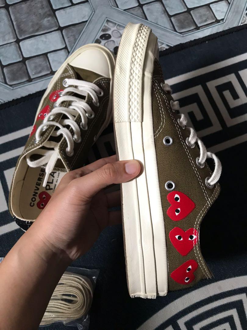 Cdg converse 3 hearts outlet
