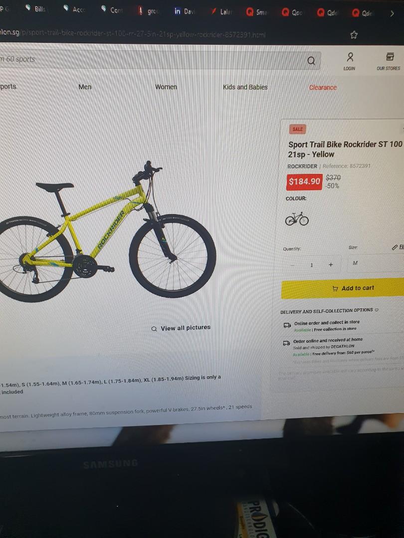 Decathlon rockrider st 100, Sports Equipment, Bicycles & Parts ...