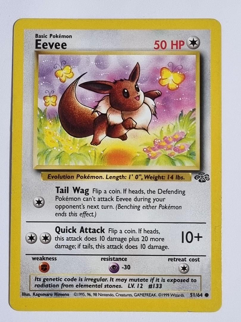Eevee 1995 Vintage Pokemon Card, Hobbies & Toys, Memorabilia